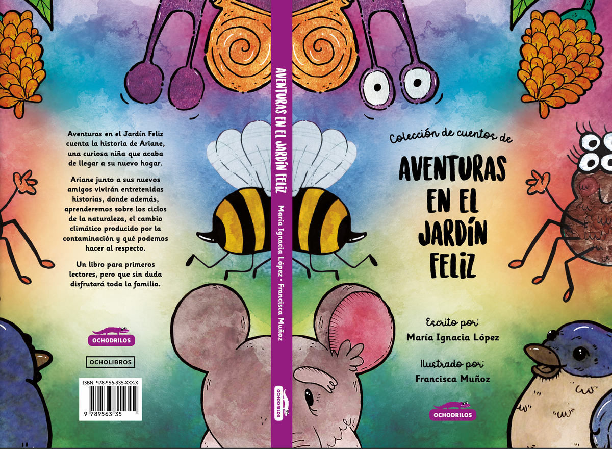 Aventuras en el jardín feliz — Libro infantil sobre naturaleza